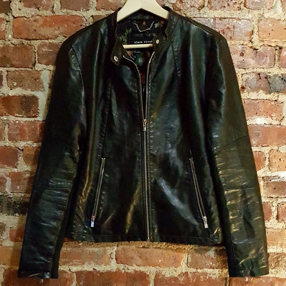 Black Rivet Jackets & Blazers - Vegan Moto Jacket